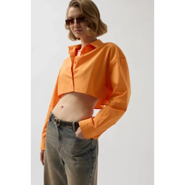 Crop Oversize Gömlek