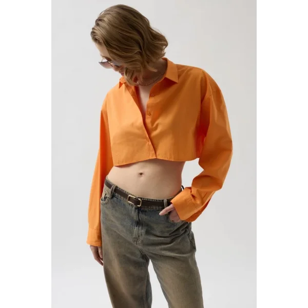 Crop Oversize Gömlek