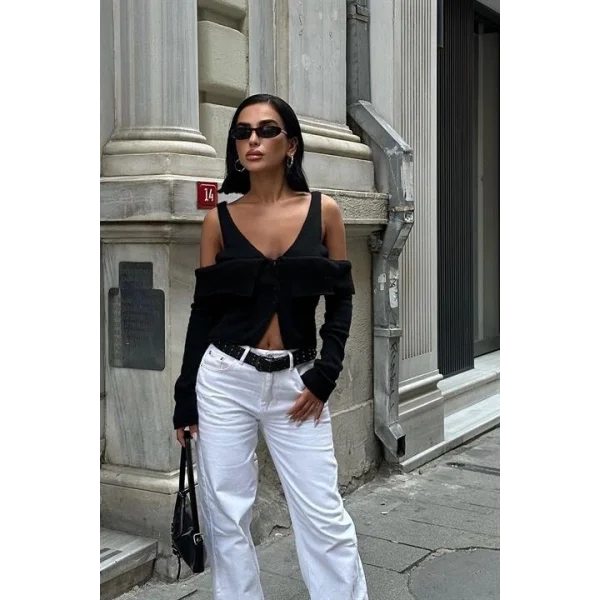 Cynthia Cut Out Triko Hırka 5116-23