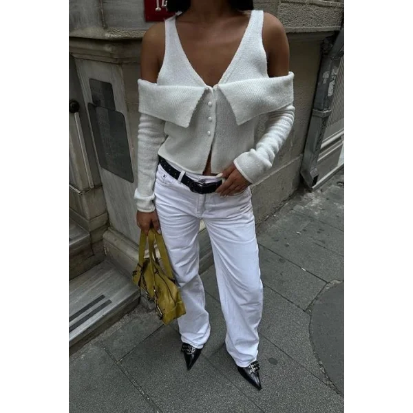 Cynthia Cut Out Triko Hırka 5116-23