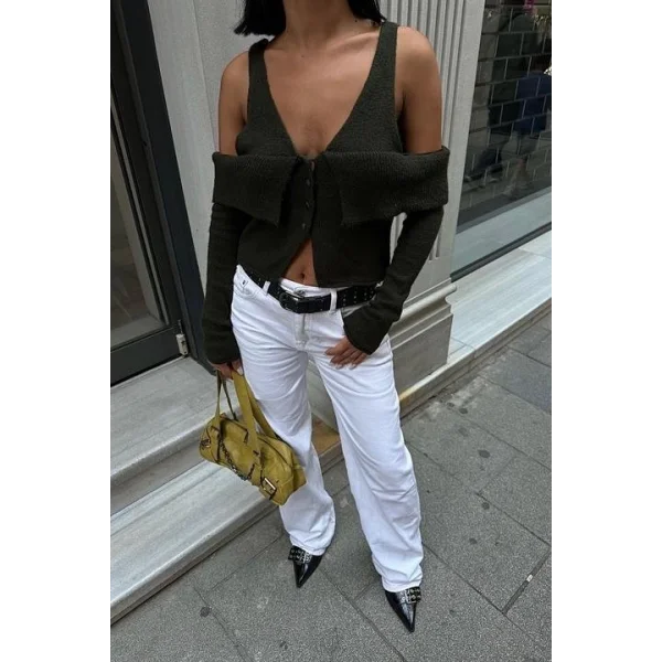 Cynthia Cut Out Triko Hırka 5116-23