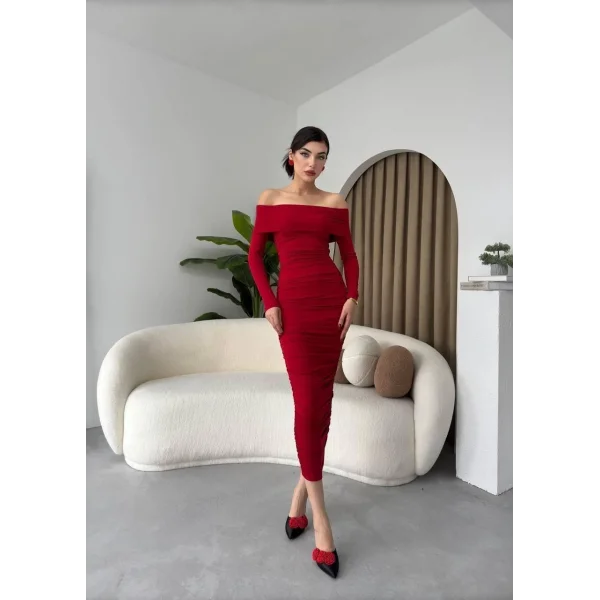 Dakota Drapeli Elbise