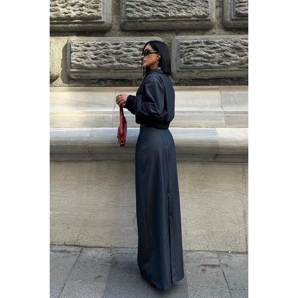 Daniel Suni Deri Bomber Ceket Takım 9940