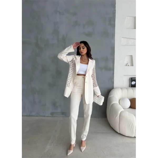 DANTE PARÇAI KETEN CEKET  PANTOON TAKI  Ham