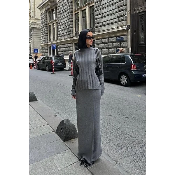 Darcy Etek Bluz Triko Takım 9969