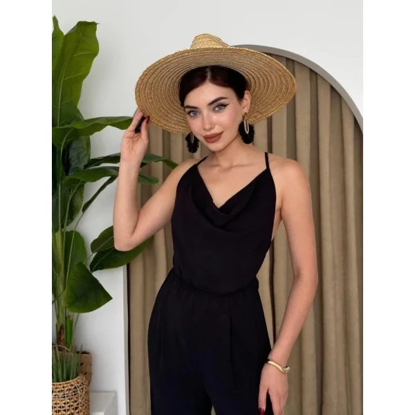 Darcy Sırt Dekolteli Tulum