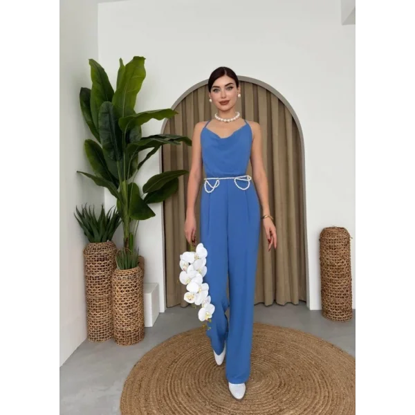 Darcy Sırt Dekolteli Tulum