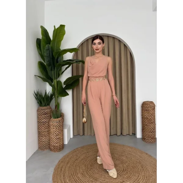 Darcy Sırt Dekolteli Tulum