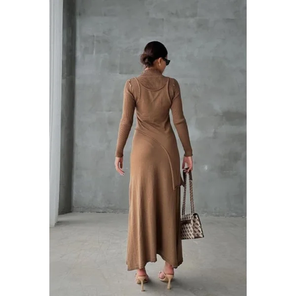 Dasha Düğme Detaylı Midi Takım  9475-23