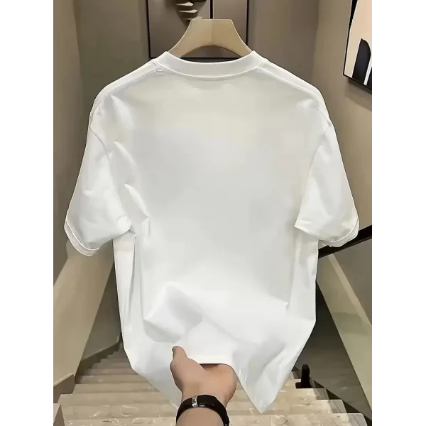 Day One Baskılı Oversize Bisiklet Yaka T-shirt - Beyaz