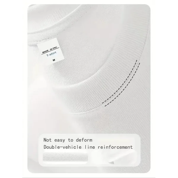 Day One Baskılı Oversize Bisiklet Yaka T-shirt - Beyaz