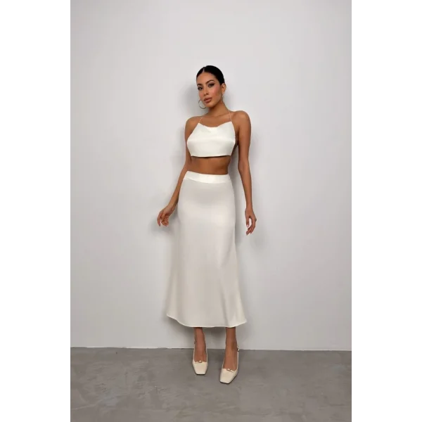 Degaje Yaka ırt Detay Bluz