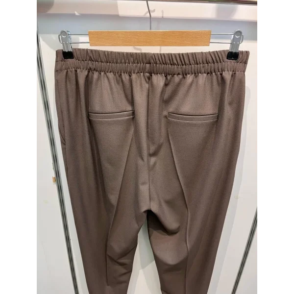 Dekorati̇f Düğmeli̇ Arka Bel Lasti̇kli̇ Pantolon