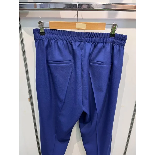 Dekorati̇f Düğmeli̇ Arka Bel Lasti̇kli̇ Pantolon