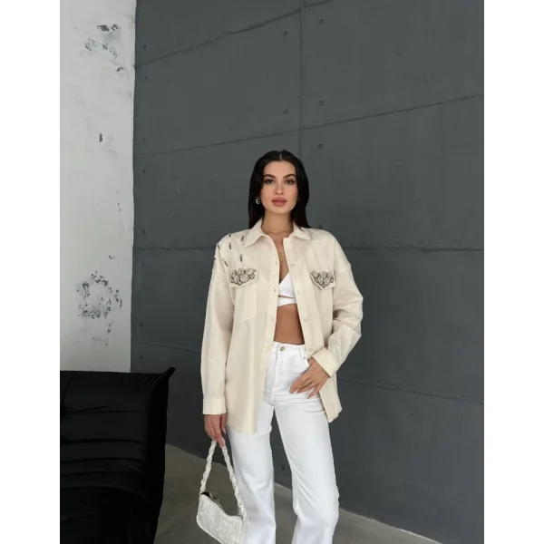 DENİZ KABUKU GABARDİN GÖEK  Ham