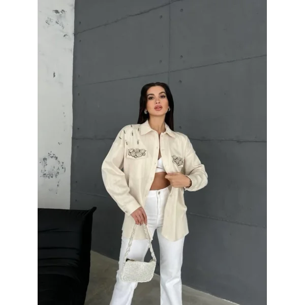 DENİZ KABUKU GABARDİN GÖEK  Ham