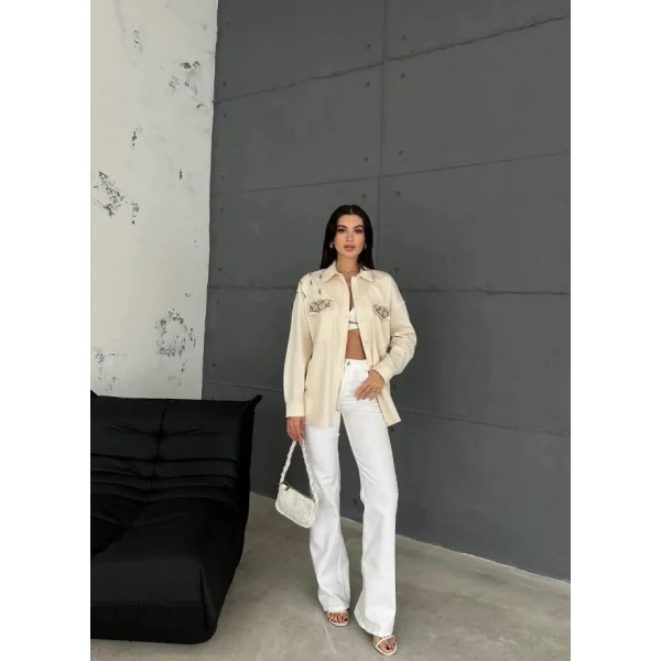 DENİZ KABUKU GABARDİN GÖEK  Ham