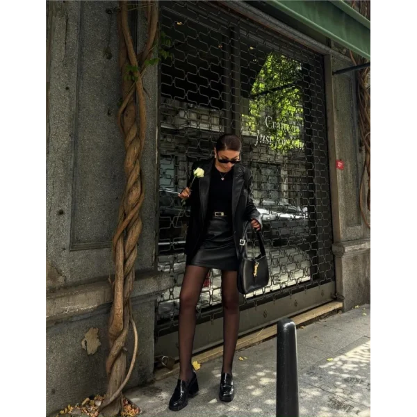 DERİ CEKET  KIA ETEK TAKI  iyah