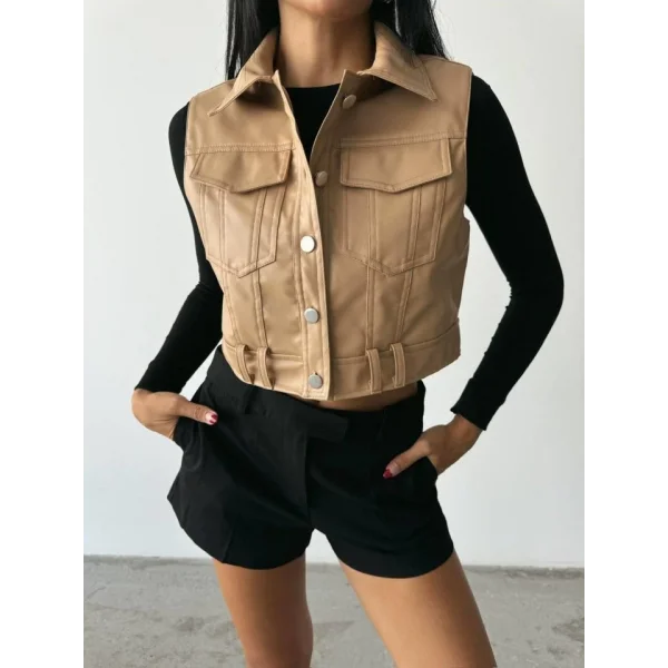 DERİ CROP YEEK  Bej