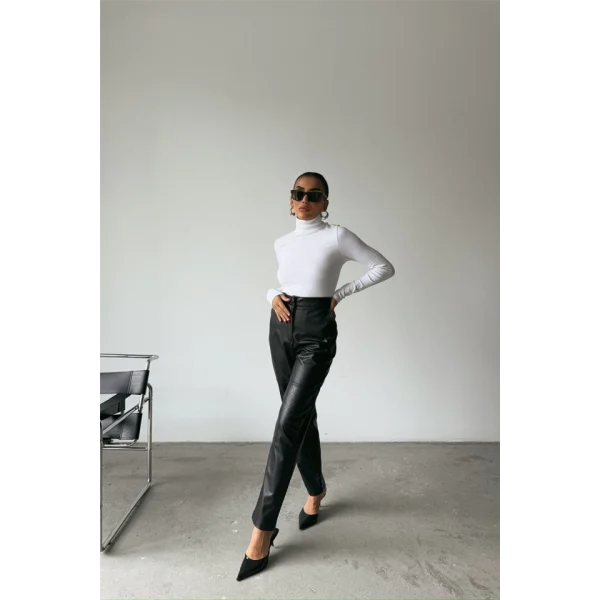 DERİ PANTOON DİZ PARÇAI  iyah