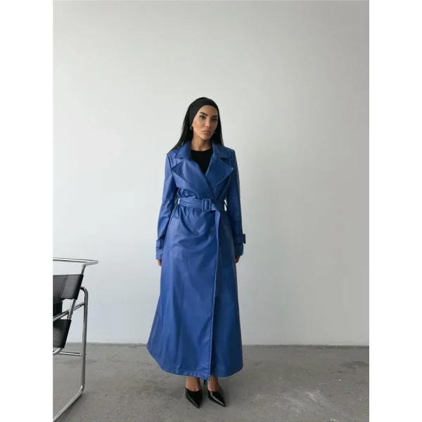 DERİ TRENÇKOT - Saks