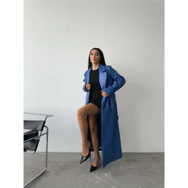 DERİ TRENÇKOT - Saks