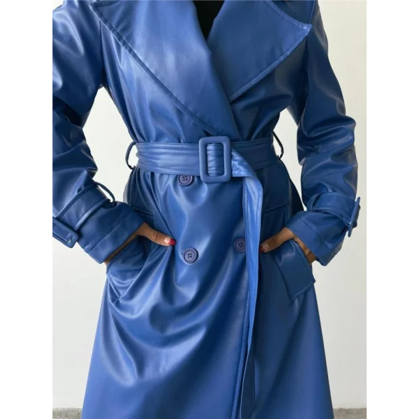 DERİ TRENÇKOT - Saks