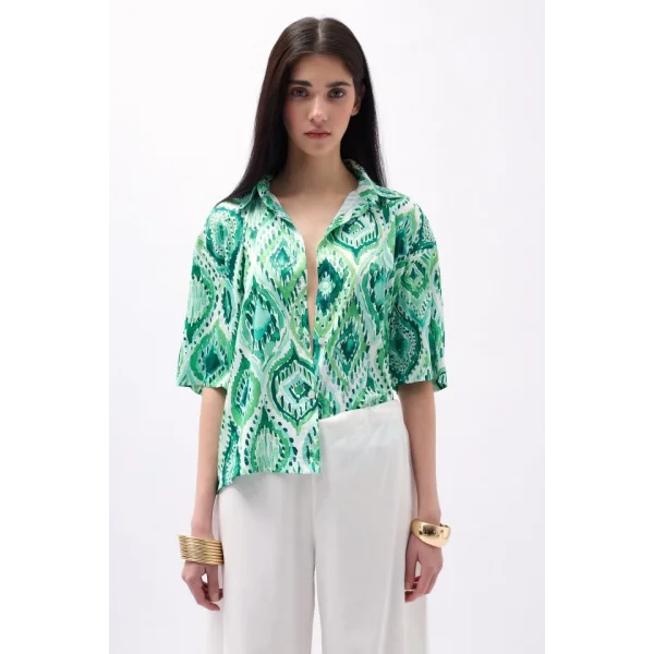 Desenli aten Gömlek