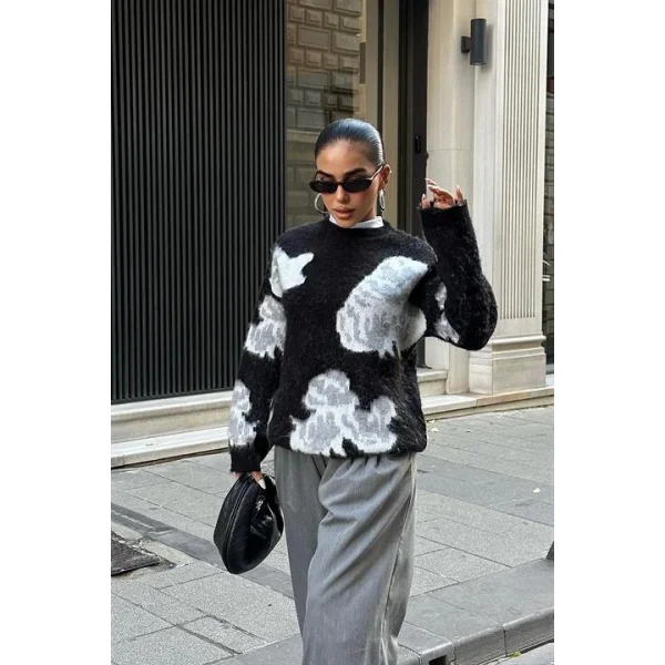 Desenli Şardonlu Kazak 1357