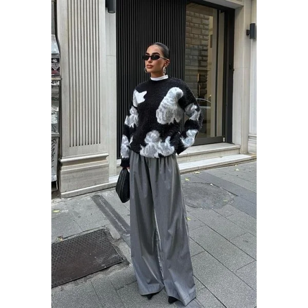 Desenli Şardonlu Kazak 1357