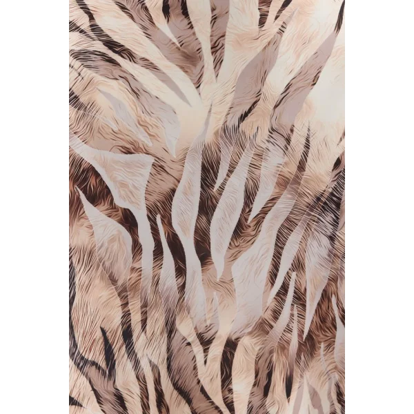 Desenli Saten Etek 15877  Bej