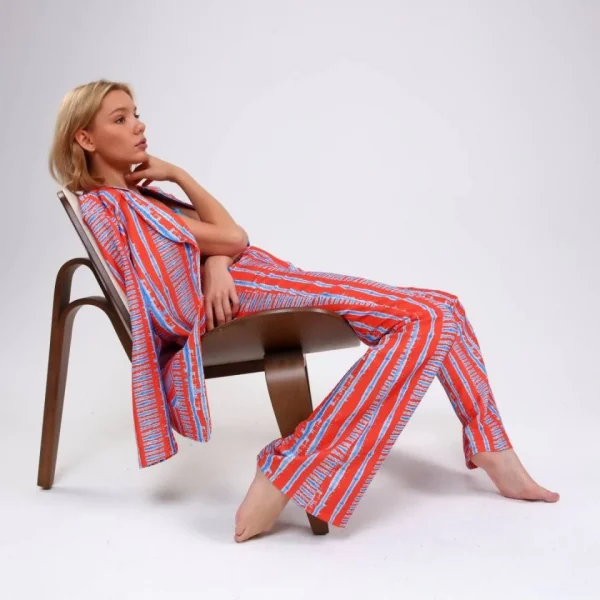 Di̇ji̇tal Baski Çi̇zgi̇li̇ Ceket