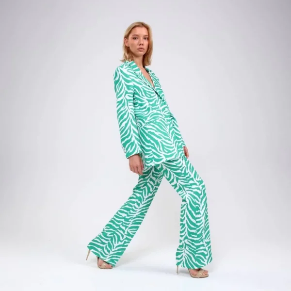 Di̇ji̇tal Baski Zebra Desenli̇ Ceket