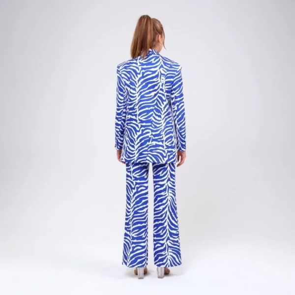 Di̇ji̇tal Baski Zebra Desenli̇ Ceket