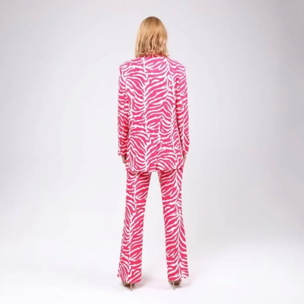 Di̇ji̇tal Baski Zebra Desenli̇ Ceket