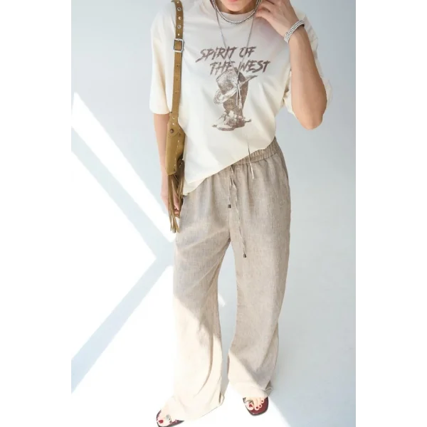 Dokuma Pantolon - Camel