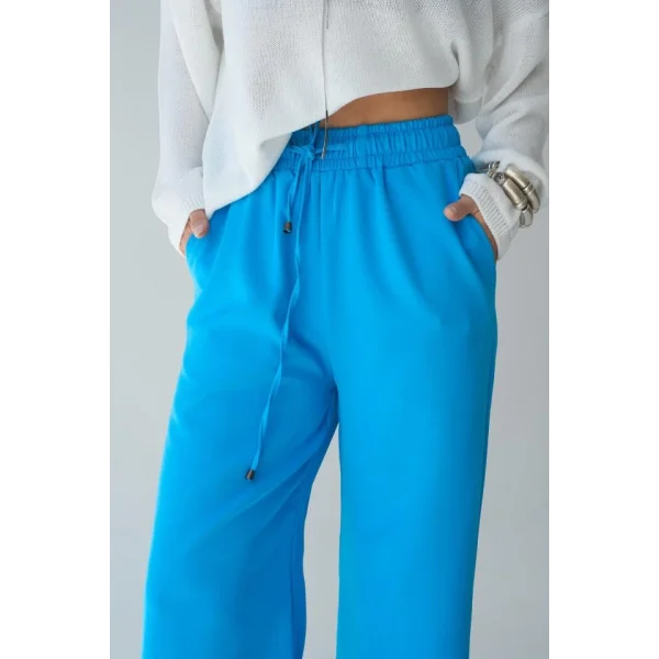 Dokuma Pantolon - Mavi