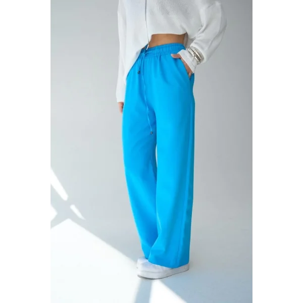 Dokuma Pantolon - Mavi