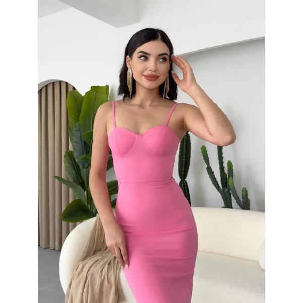 Dominic Eteği Büzgülü idi Boy Elbise