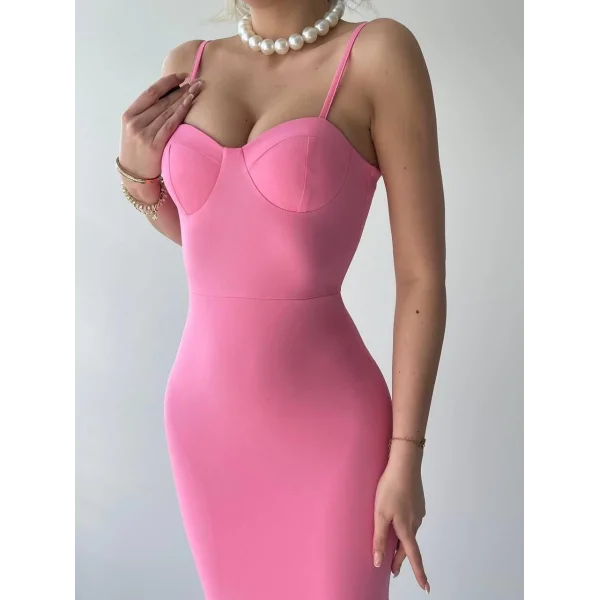 Dominic Eteği Büzgülü idi Boy Elbise