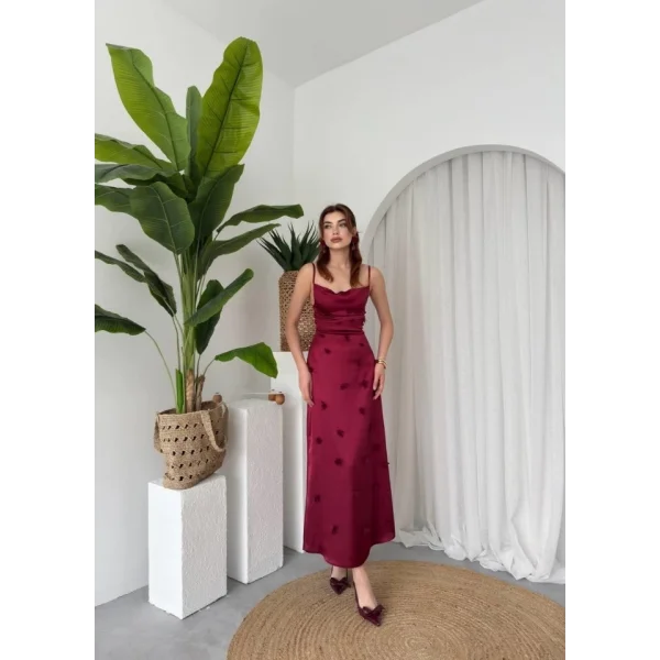 Dora Çiçek Detaylı Elbise