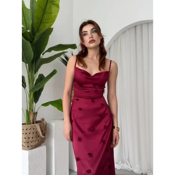 Dora Çiçek Detaylı Elbise