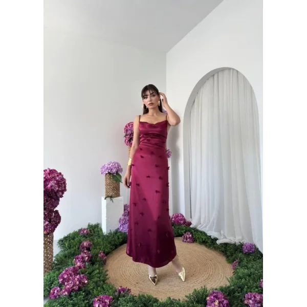 Dora Çiçek Detaylı Elbise