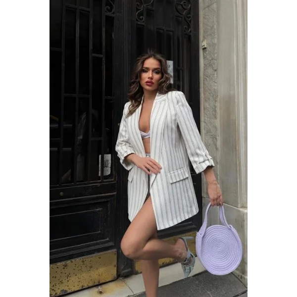 Dreamy Çizgili Blazer Ceket 6091-24