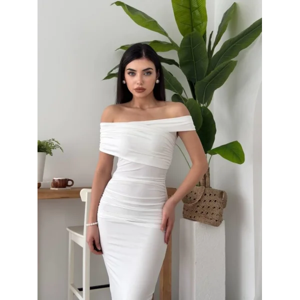 Dron Straplez Elbise