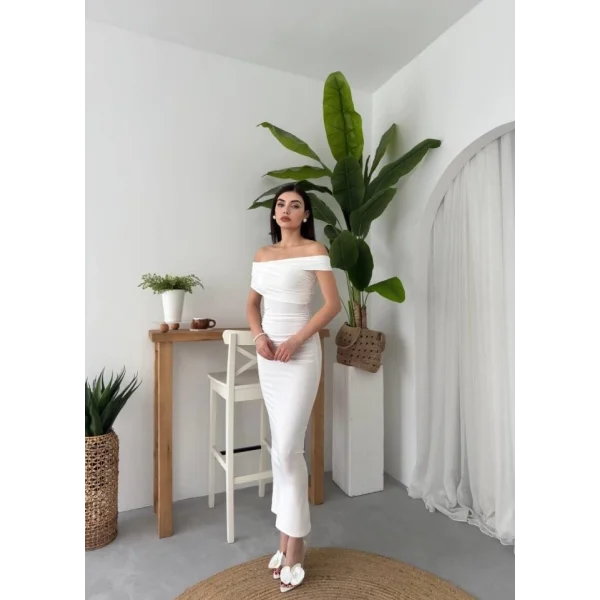 Dron Straplez Elbise