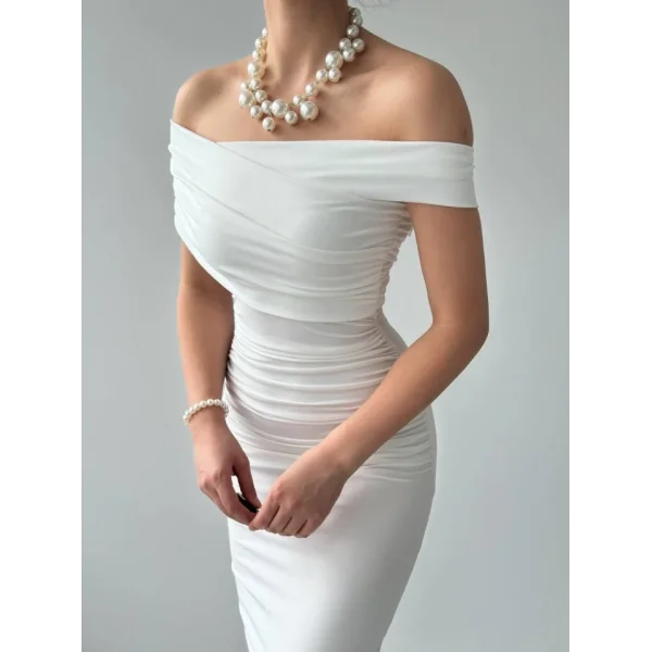 Dron Straplez Elbise