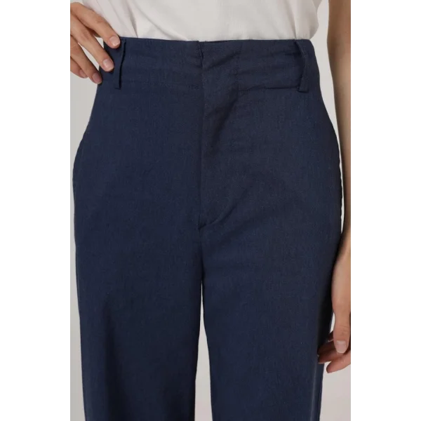 Duble Paça Pantolon - İndigo