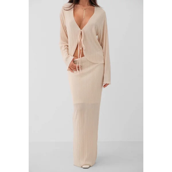 Düşük Bel Maxi Boy Etek