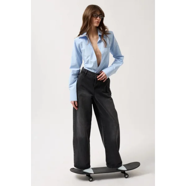 Düşük Bel Straight Jean